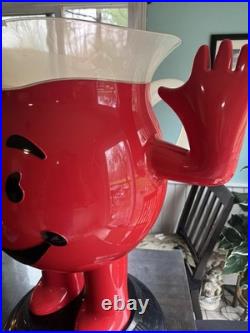 VINTAGE 1970s STORE DISPLAY KOOL-AID MAN 3 FOOT TALL RED ADVERTISING SIGN