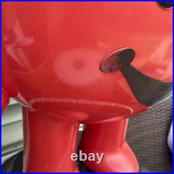 VINTAGE 1970s STORE DISPLAY KOOL-AID MAN 3 FOOT TALL RED ADVERTISING SIGN