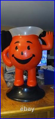 VINTAGE 1970s STORE DISPLAY KOOL-AID MAN STANDING 3 FOOT TALL RED PITCHER