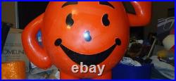 VINTAGE 1970s STORE DISPLAY KOOL-AID MAN STANDING 3 FOOT TALL RED PITCHER