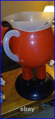 VINTAGE 1970s STORE DISPLAY KOOL-AID MAN STANDING 3 FOOT TALL RED PITCHER