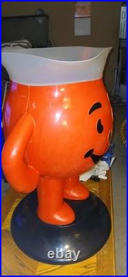 VINTAGE 1970s STORE DISPLAY KOOL-AID MAN STANDING 3 FOOT TALL RED PITCHER