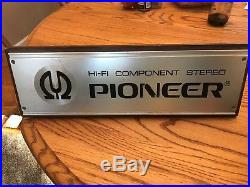 VINTAGE 1980s PIONEER HI-FI COMPONENT STEREO STORE DISPLAY SIGN