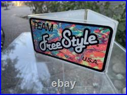 VINTAGE 90s SUNGLASSES ACRYLIC COUNTER STORE ROTATING CASE DISPLAY FREESTYLE USA