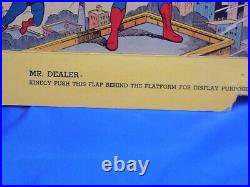 VINTAGE ACME SUPERMAN Movie Style CARD BOARD STORE DISPLAY 1948 RARE
