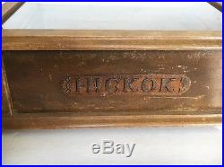 Vintage Advertising Hickok Wood Countertop Glass Store Display Case