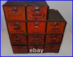 VINTAGE DORMAN ADD-A-BIN 11 DRAWERS CABINET STORAGE AUTOMOTIVE AD Store Display