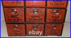 VINTAGE DORMAN ADD-A-BIN 11 DRAWERS CABINET STORAGE AUTOMOTIVE AD Store Display