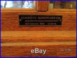 Vintage E. C. Simmons Hardware Keen Kutter Display Showcase-wavy/ Beveled Glass-6