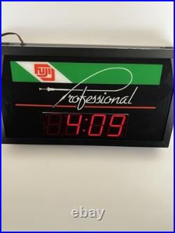 VINTAGE FUJI FILM CAMERAS LIGHTED ADVERTISING SIGN With DIGITAL CLOCK ANALOG FILM