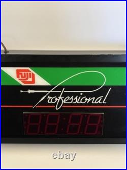 VINTAGE FUJI FILM CAMERAS LIGHTED ADVERTISING SIGN With DIGITAL CLOCK ANALOG FILM
