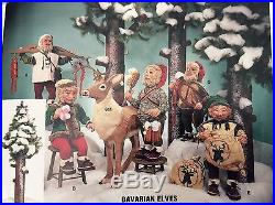 Vintage Hamberger Animated Christmas Bavarian Elf Store Display Automaton Santa