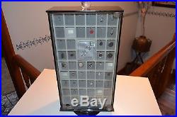 Vintage Lot Sterling Silver Charms & Jewelry Store Counter Display Case 925