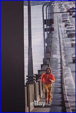 VINTAGE ORIGINAL 1970's MAN vs. MACHINE NIKE SHOES RUNNING STORE DISPLAY POSTER
