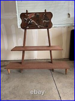 VINTAGE RED WING SHOES SALESMAN SALES WOOD STAND DISPLAYING BOOTS Rare Piece