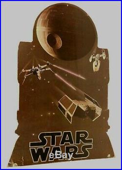 VINTAGE STAR WARS 24 x 17 R2-D2 RECORD STORE DISPLAY
