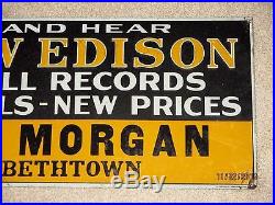 Vintage-thomas Edison-the New Edison Phonograph Photo Sign-store Display-35