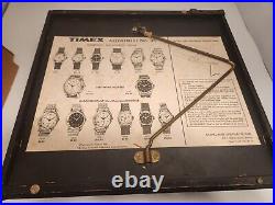 VINTAGE TIMEX WATCH Cabinet Counter STORE DISPLAY CASE Wrist WATCHES