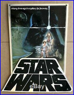 VINTAGE Vader STAR WARS Movie 3D Video STORE DISPLAY Luke Skywalker STANDEE AFA