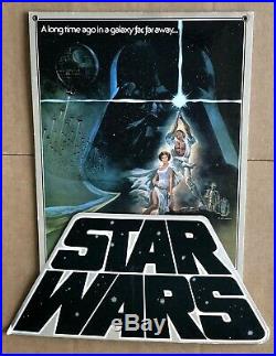 VINTAGE Vader STAR WARS Movie 3D Video STORE DISPLAY Luke Skywalker STANDEE AFA