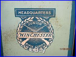 Vintage Winchester Junior. 22 Rifle Store Window Display Sign-all Org Hunting