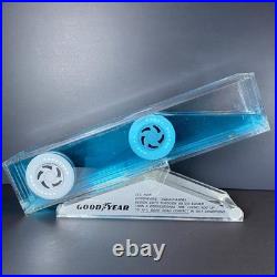 VTG 16 GOODYEAR Tires Aquachannel Acrylic Liquid Motion Store Display Sign
