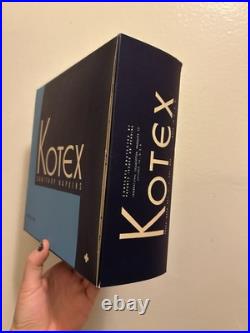 VTG 1940s WWII Kotex Display Box Promotional Advertising RARE Movie Period Prop