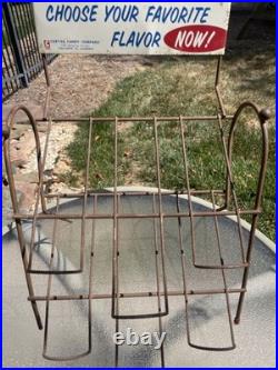 VTG 1943-1963 Curtiss Candy Metal Wire Countertop Rack Display Sign Chicago IL
