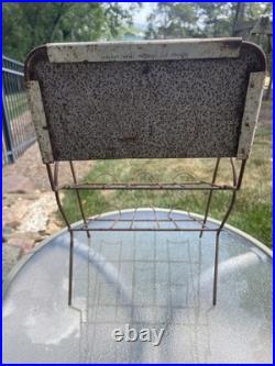 VTG 1943-1963 Curtiss Candy Metal Wire Countertop Rack Display Sign Chicago IL
