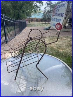 VTG 1943-1963 Curtiss Candy Metal Wire Countertop Rack Display Sign Chicago IL