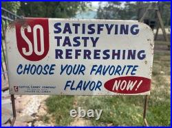 VTG 1943-1963 Curtiss Candy Metal Wire Countertop Rack Display Sign Chicago IL