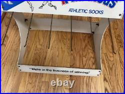 VTG 1970s KEDS Basketball Sneaker Sock Advertising Sign Countertop Store Display