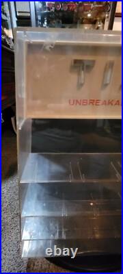 VTG 1970s Timex Countertop Watch Display Case Unbreakable Mainspring