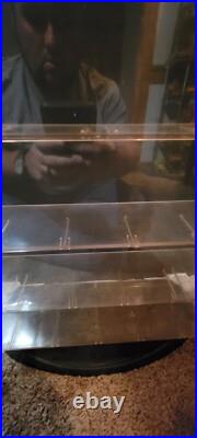 VTG 1970s Timex Countertop Watch Display Case Unbreakable Mainspring