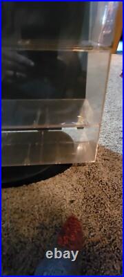 VTG 1970s Timex Countertop Watch Display Case Unbreakable Mainspring