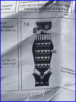 VTG 1997 Titanic Movie Video Store Merchandise VHS Movie Store Display Standee