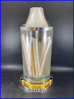 VTG 60s 70s MCDONALDS STORE ROTATING STRAW DISPENSER DISPLAY RETRO ATOMIC RARE