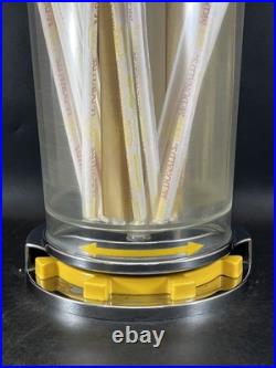 VTG 60s 70s MCDONALDS STORE ROTATING STRAW DISPENSER DISPLAY RETRO ATOMIC RARE