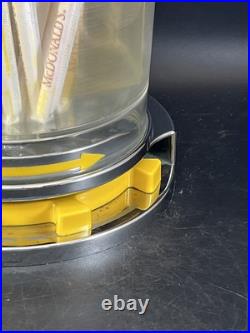 VTG 60s 70s MCDONALDS STORE ROTATING STRAW DISPENSER DISPLAY RETRO ATOMIC RARE