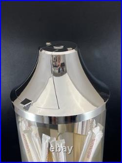 VTG 60s 70s MCDONALDS STORE ROTATING STRAW DISPENSER DISPLAY RETRO ATOMIC RARE