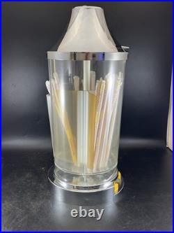VTG 60s 70s MCDONALDS STORE ROTATING STRAW DISPENSER DISPLAY RETRO ATOMIC RARE
