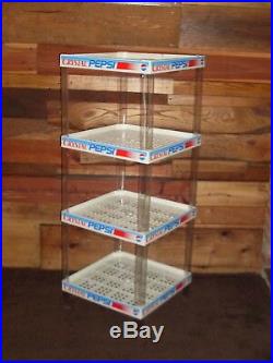 VTG 90's 4 tier Crystal Pepsi Pop Can Soda Bottle Store Display Rack