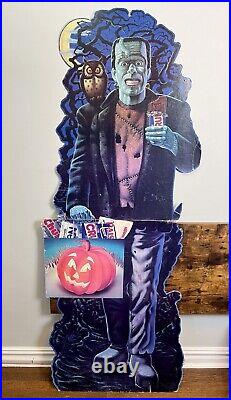 VTG 90's Nestle Halloween Store Display Standee Todd Shorr Frankenstein RARE