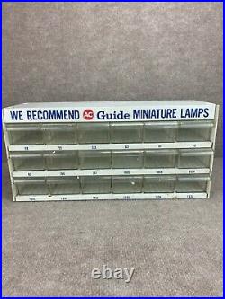VTG AC Delco Miniature Light Bulbs Display Drawer Cabinet Shop Man Cave Decor