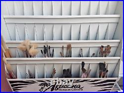 VTG'Africana' Paint Brush Store Advert Display Case with96 Brushes/Painting Tools