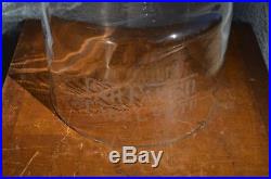 VTG Antique Victorian CAKE Bakery Glass Cloche Dome Cover Stand Store Display