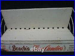 VTG BRACH'S FINE CANDIES METAL SHELF STORE DISPLAY ADVERTISING CANDY RACK 1930's