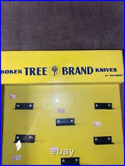 VTG Boker Tree Brand Knives By Wiss Store Display Case Counter Showcase Tabletop