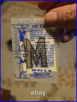 VTG DURO DISPLAY BOX WithOVER 1,000 SIGNAGE WATER TRANSFER DECALS LETTERS NUMBERS