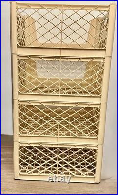 VTG French Fleur Old Country Rose Store Display Rack Storage RARE Crate 44in H